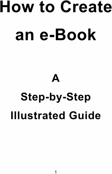 Product picture How To Create An eBook